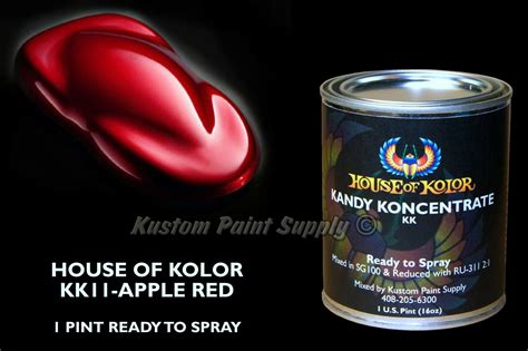 house of kolor red paint